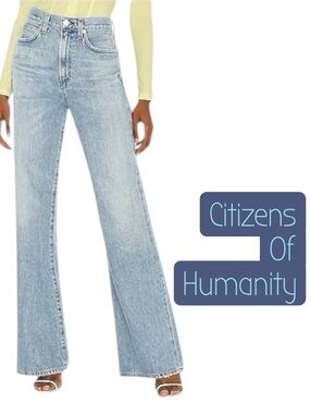 Citizens of Humanity 90’s Rosanna High Rise Wide Leg Jeans Horizon Wash Size 26